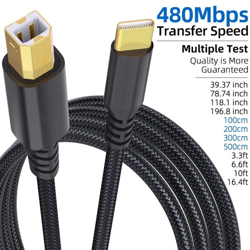 Usb auf druckerkabel - usb-c-auf-b-druckerkabel, mit